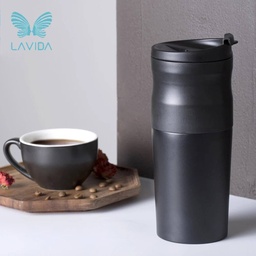 [HH00004628] Coffee Beans Electric Portable Grinder With Flittered Thermal Mug 