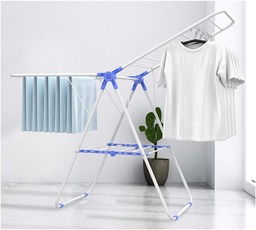 [HH00005361] منشر غسيل 3 ارفف برفين متحركين قابل للطي لسهولة التخزين