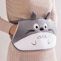 قربة مياه كهربائية لتدفئة البطن والظهر بحزام فرو ناعم باشكال مختلفة