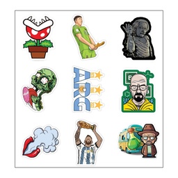 Super Messi Vinyl Sticker Pack Reusable &amp; Waterproof