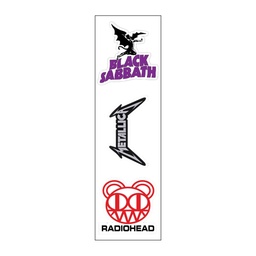 [HH00007062] Black Sabbath Vinyl Sticker Pack Reusable &amp; Waterproof