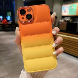 [HH00008114] Iphone 14 Pro Silicone Protective Cover -Stylish Colorful Pumped Design With Camera Protector Frame