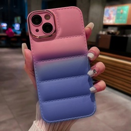 [HH00008115] iPhone 14 Pro Colorful Pumped Design Silicon Protective With Camera Protector Frame