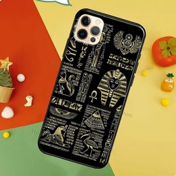 [HH00008121] iPhone 13 Pro Max Protective Egypt Pharaoh Design Case