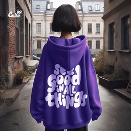 See Good in All Things هودي اوفر سايز قطن