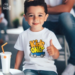 Kids Only تيشيرت اطفال قطن باللون الابيض