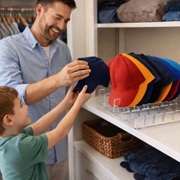 [HH00015147] منظم وحامل كابات عملي  يسع حتى 7 كابات - اكليريك