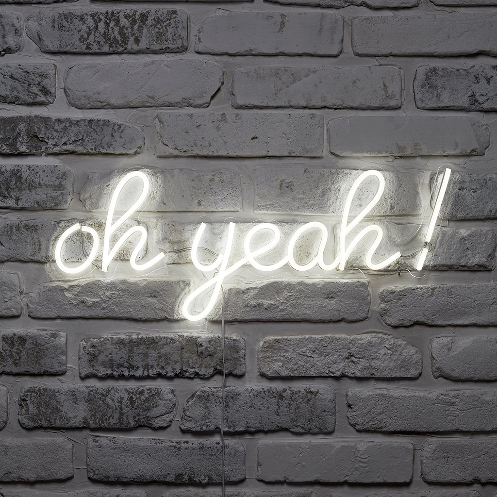 Oh Yeah Neon Wall Light To Decorate Your Home