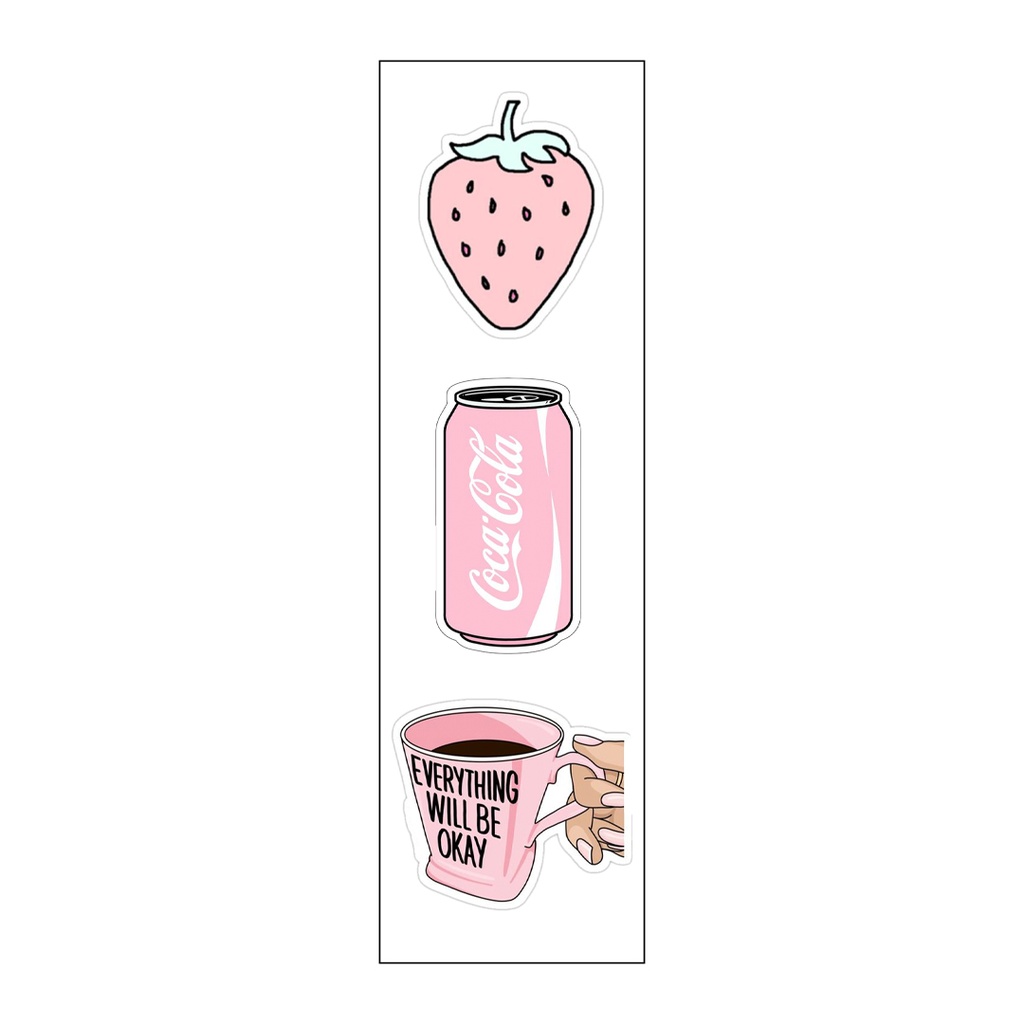 I 🩷 Pink Vinyl Sticker Pack Reusable &amp; Waterproof