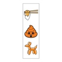 I 🧡 Orange Vinyl Sticker Pack Reusable &amp; Waterproof