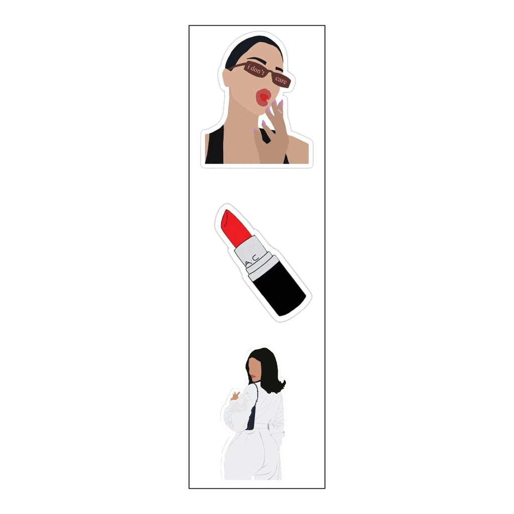 Cool Girl Vinyl Sticker Pack Reusable &amp; Waterproof