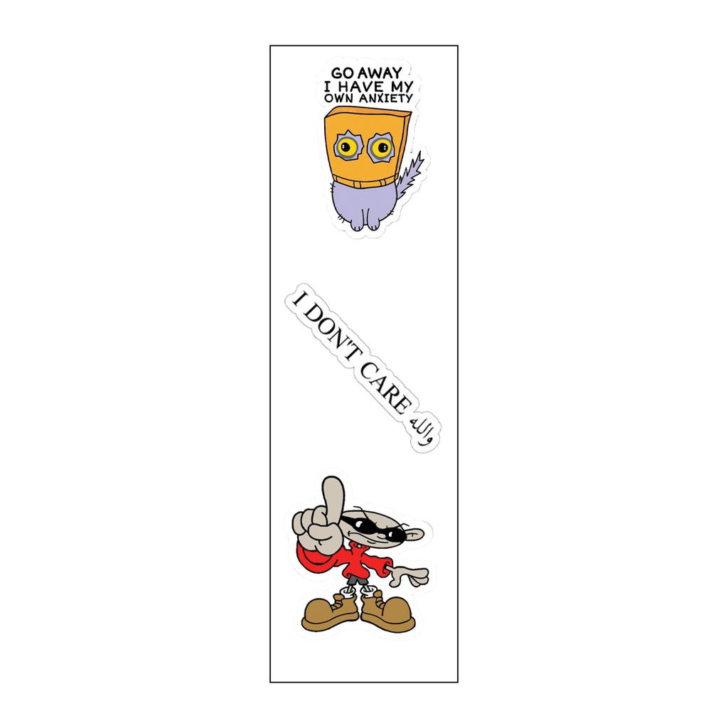 I Don’t Care والله Vinyl Sticker Pack Reusable &amp; Waterproof
