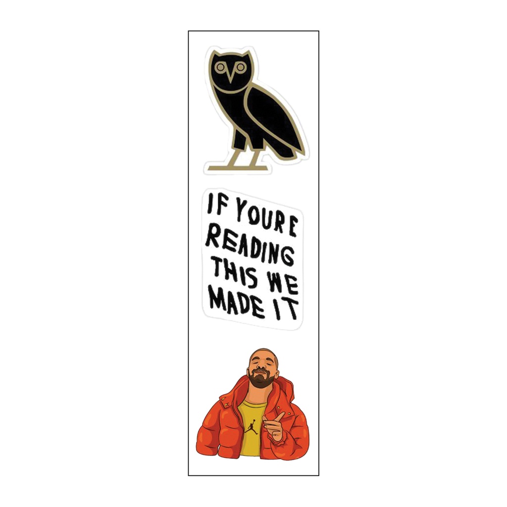 American Rapping Lovers Vinyl Sticker Pack Reusable &amp; Waterproof