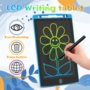 تابلت تعليمي الوان للرسم والكتابة وتنمية مهارات الأطفال شاشة 12 بوصه