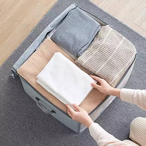 شنطة تخزين ملابس كبيرة مطبوعة باشكال كرتونية مختلفة باتنين يد لسهولة الحمل والتنقل متعددة الاستخدامات ا