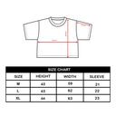 Heart كروب توب اوفر سايز قطن باللون الاسود