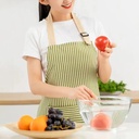 مريلة مطبخ من الكتان مقاوم للماء للحفاظ علي الملابس من المياه والزيوت