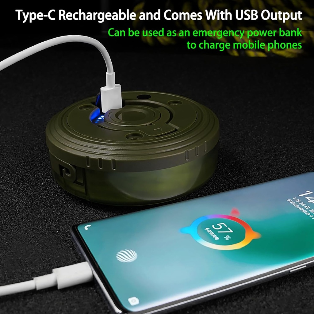 USB كشاف ليد 2*1 بسلسة اضاءة قابلة للسحب مع 8 اضاءات مختلفة