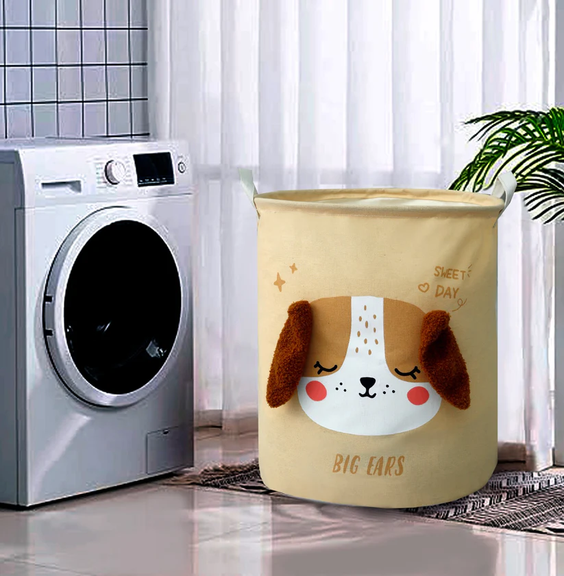 باسكت بتصميم حيوانات لحمل الملابس ولعب الاطفال