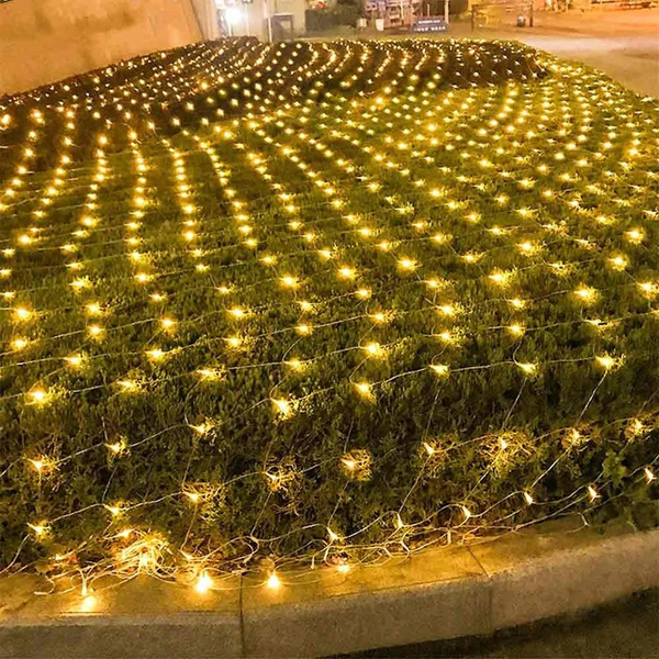 ستارة ليد شبكية بإضاءة ورم مع 9 سرعات تشغيل لتجديد ديكور رمضان