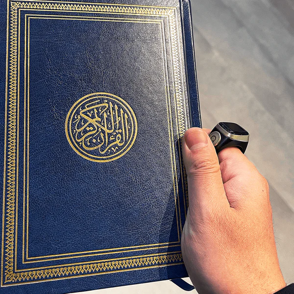 خاتم تسبيح وذكر ديجيتال بشاشة ليد قابل للشحن