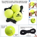 لعبة التنس للتدريب الفردي مزودة بقاعدة وكرة