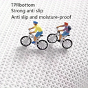 طقم دواسات قطعتين لارضيات الحمام من القطيفة باللون البينك