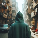 هودي &quot;كايرو&quot; اوفر سايز قطن للرجال باللون الاخضر
