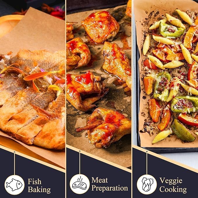 رول ورق زبدة حراري مضاد للاتصاق للمخبوزات مقاس 5 متر