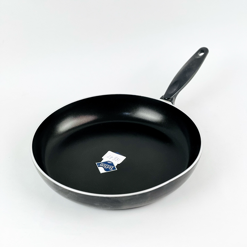 طاسة تيفلون بغطاء زجاجي بمقبض لسهولة الحمل - مقاس 30 سم