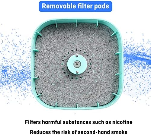 طفاية سجائر الكترونيه بدون دخان لتنقية الهواء للمنزل والمكتب والسيارة تعمل ببطاريات