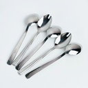 طقم معالق استانليس ستيل 12 قطعة صغيرة باللون الفضي