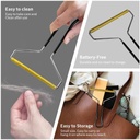 لمامة يدوية لإزالة شعر الحيوانات والوبر من الملابس والمفروشات