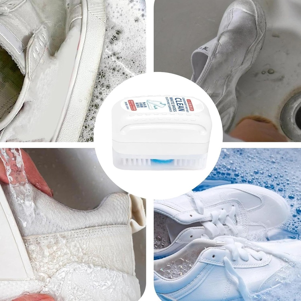 فرشة لتنظيف الأحذية البيضاء الجلد والقماش - 100 مل