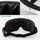 جهاز مساج العين الذكي بتقنية الضغط الهوائي والاهتزان والبلوتوث - قابل للشحن بيو اس بي