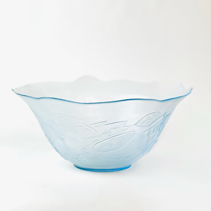 بولة زجاج لتقديم وتناول السلطات والفواكه