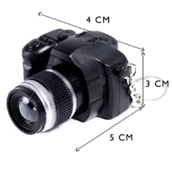 ميدالية على شكل كاميرا ميني تصدر صوت وفلاش للمفاتيح