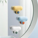 عرض 2 مساحة مرأة الحمام تلصق على الزجاج سهلة الأستخدام والتنظيف