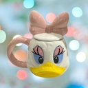 مج سيراميك بتصميم كرتوني بطوطة بيد كبيرة للمشروبات الساخنة