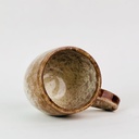 مج فخار عسلي مموه للشاي والقهوة والمشروبات الساخنة