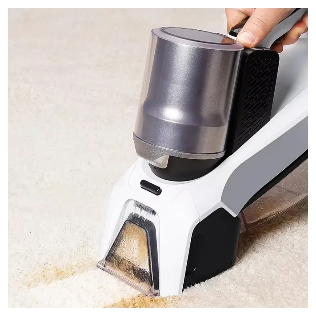 مكنسة غسيل بقع السجاد والمفروشات بشاشة ليد مع خزانين منفصلين ( 300 مل  + 500 مل)  بقوة 63 _ 57 وات