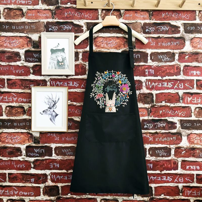 مريلة مطبخ وتربروف بأشكال مختلفة بجيب وجوانب قماش ميكروفيبر لتنشيف اليد