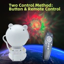 جلاكسي بروجيكتور شكل رجل فضاء ب7 الوان مختلفة للفضاء + ليزر مع ريموت للتحكم