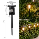 كشاف أرضي للحدائق والفيلا يعمل بالطاقة الشمسية - 2 قطعة