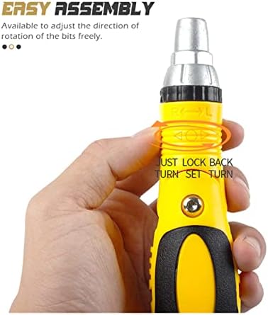 طقم مفكات براغي دقيق 36 قطعة برأس مغناطيسي ومقبض مانع للانزلاق