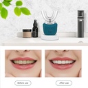 فرشة اسنان وتربروف كهربائية من السيليكون لتنظيف الاسنان