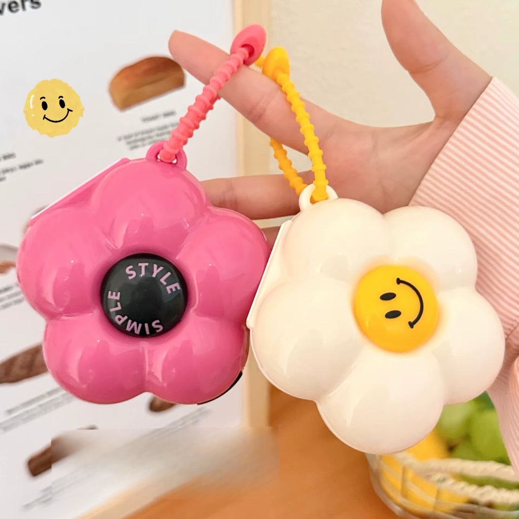 منظم لحبوب وكبسولات الدواء والفيتامينات بتصميم وردة 5 خانات للسفر والخروج