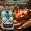 جهاز مساج ديجيتال يدوي للتدليك العميق للعضلات ب 4 رؤوس بالآشعة تحت الحمراء