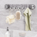 شماعة حوائط أكريليك شفاف ب 5 هوك لتعليق الملابس والحقائب