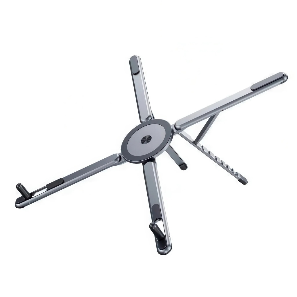 حامل مغناطيسي معدني قابل للطي والتعديل للموبايل واللابتوب والايباد